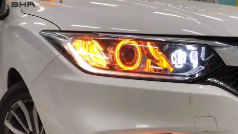 Độ đèn bi Honda City | LED Osram CBI + Gầm Aozoom Eagle Light